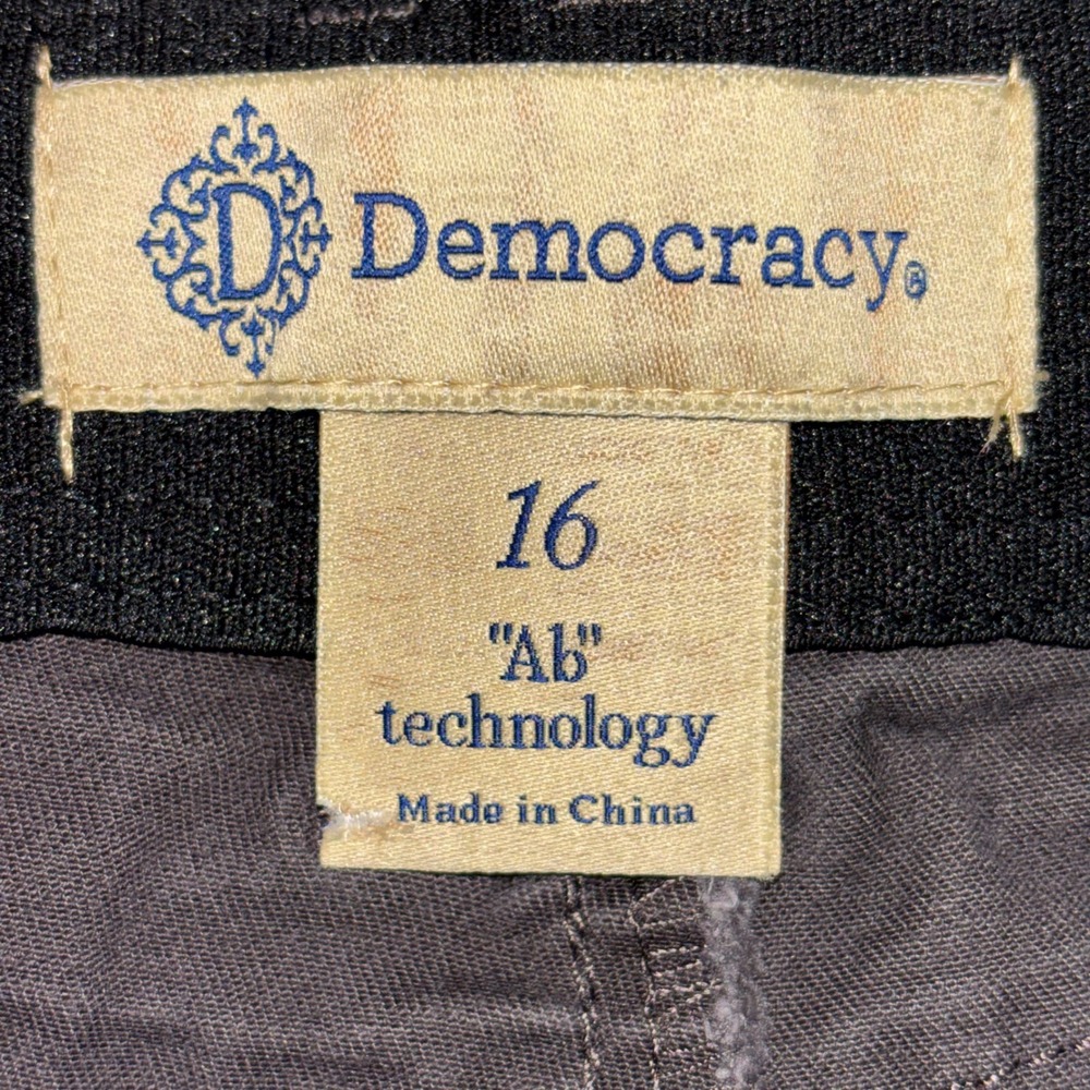 Democracy Womens Ab Solution Skinny Pants Charcoal Gray Size 16 B1641E8X2XX - Picture 3 of 11